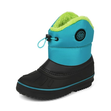 

Engtoy kids Snow Boots Boys Girls Shoes Winter Waterproof Outdoor Children s Duck Boots Toddler Hunting Shoes Big Kids