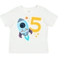 thumbnail image 3 of Inktastic Rocket Space Ship Happy Fifth Birthday Boys or Girls Toddler T-Shirt, 3 of 5