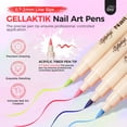thumbnail image 2 of Set de bolígrafos para uñas GELLAKTIK Gellaktik, pintura acrílica de 12 colores, 2 of 7