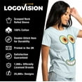 thumbnail image 4 of Spongebob Squarepants Gary Snail Smile Women's Graphic T-Shirt Rolled Sleeve Tee, 4 of 5