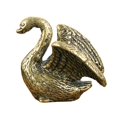 thumbnail image 1 of Retro Brass Swan Statue Home Desktop Decoration Small Brass Animal Figurine, 1 of 3