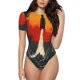thumbnail image 1 of Fotbe Retro Space Rocket Launch Body de Mujer con Cuello Redondo y Mangas Cortas, Sin Mangas Ajustado, Suave, Cómodo y Básico-Large, 1 of 7