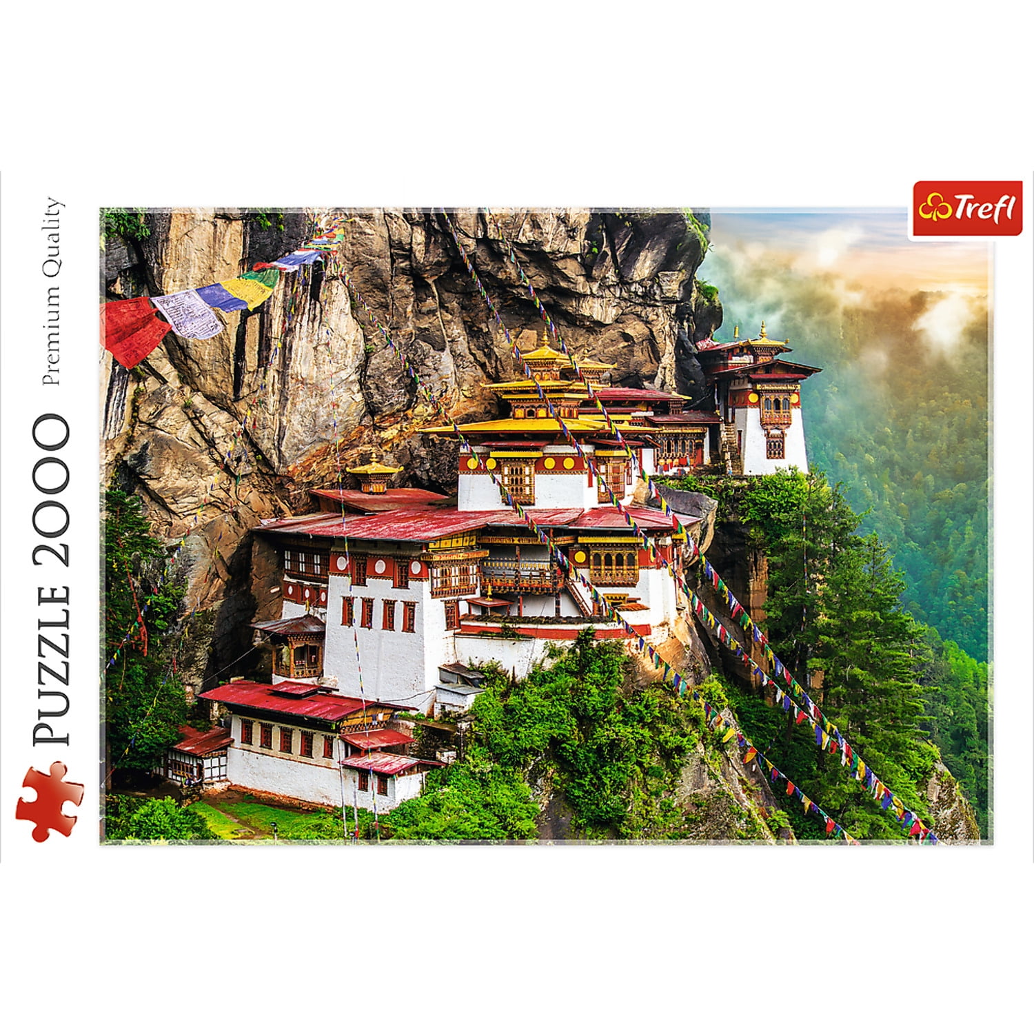 Trefl 2000 Piece Jigsaw Puzzle, Tiger's Nest, Bhutan