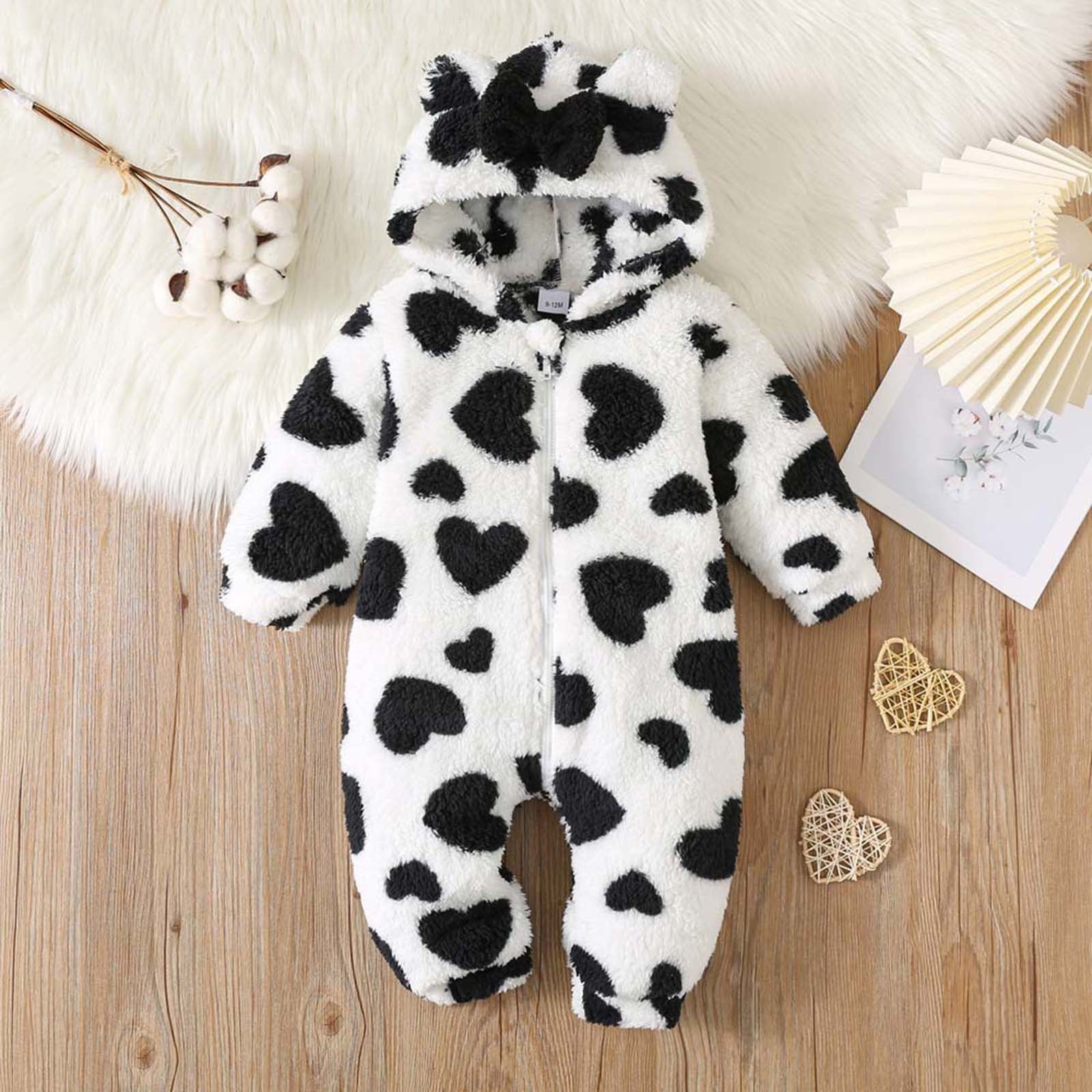 Karoyedx Baby Girl Newborn Clothes Newborn Baby Girl Clothes Infant Long Sleeve Romper Jumpsuit Bodysuit Christmas Outfits Black Size,0-3 Months