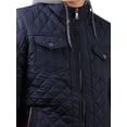 thumbnail image 4 of Ma Croix Mens Quilted Jacket Business Casual Diamond Fleece Lined Padded Winter Jackets, 4 of 7