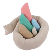 M Buder Newborn Infant Photography Posing Pillow Lovely Baby Photo Props Set, 6 Pieces Cushion Support for 1-3 Months Boy Girl, Lightweight Portable Studio Accessories, 11.81 inches / 30 cm