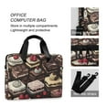 thumbnail image 4 of FORMRS 16" Laptop Sleeve Bag Carrying Case with Handle Travel Shoulder Briefcase, Black Chocolate Cakes, 4 of 8