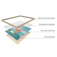 thumbnail image 2 of HAUS AND HUES Flamingo Art and Beach Pictures Wall Art - Flamingo Wall Art and Beach Art Wall Decor Peach Pink Flamingos Poster Hawaii Surfer Room Decor | Flamingo Floater (Beige Framed, 12"x16"), 2 of 6