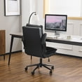 thumbnail image 7 of Ktaxon High Back Office Chair – Swivel Desk Chair with Wheels, Adjustable Height & Flip-Up Armrests, Cat Scratch Resistant Fabric Black, 7 of 7