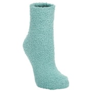 World's Softest Women's One Size Sea Foam Blue Cozy Quarter Socks