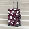 thumbnail image 6 of Xecao skull with hearts Elastic Luggage Cover, with double-sided print , is perfect for travel, business, and daily use-Small, 6 of 7