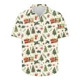 thumbnail image 5 of Rciityk Mens Hawaiian Tshirt Plus Size Short Sleeve Christmas Printed Button Up Shirts Tops Summer Casual Turndown Holiday Beach Tee Tops, 5 of 5