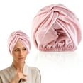 thumbnail image 2 of Transemion Exquisite Craft Sleeping Bonnet For Daily No Loose Thread Comfortable Sleeping Cap Easy Fitment Navy 1Set, 2 of 6