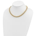 thumbnail image 3 of 14K Yellow Gold Link San Marco Chain Necklace Polished 17 inch 10 mm, 3 of 4