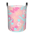 thumbnail image 1 of ZICANCN Laundry Basket Organizer, Smiling Face Graffiti Pattern Collapsible Hamper for Bathroom Bedroom Laundry Room, Small Size, 1 of 7