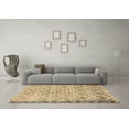 thumbnail image 3 of Ahgly Company Indoor Square Trellis Brown Modern Area Rugs, 4' Square, 3 of 4