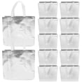 thumbnail image 1 of 12pcs Reusable Grocery Bags Shopping Bags with Handles Non-woven Fabrics Gift Bag, 1 of 9