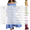 thumbnail image 3 of biudgviw Off Shoulder Dresses for Women Ruffle 3/4 Sleeve Maxi Dress Loose Flowy Tiered Casual Dress with Pockets Travel Outfits, 3 of 5