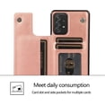 thumbnail image 4 of for Samsung Galaxy A52 Wallet Case with Card Holder,PU Leather Kickstand Card Slots Case Double Magnetic Clasp Durable Shockproof Cover for Samsung Galaxy A52 5G 6.5" Rose Gold-SK, 4 of 11