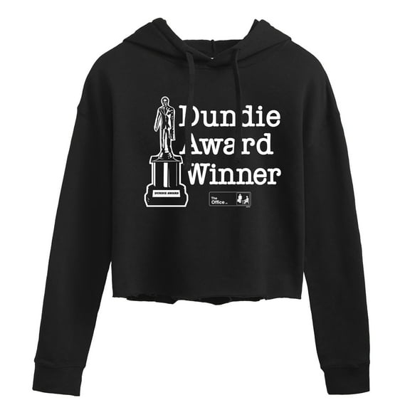 The Office - Dundie Awards - Juniors Cropped Pullover Hoodie