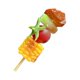 thumbnail image 4 of Mini juego de barbacoa con kebabs y comida, juego de cocina para aprender a jugar con barbacoa en miniatura Carne Tomate Maíz, 4 of 9
