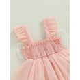 thumbnail image 5 of Bagilaanoe Newborn Baby Girl Rompers Dress Butterfly Fly Sleeve Bodysuit 6M 12M 18M 24M Infant Tulle A-line Princess Dresses, 5 of 8