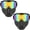 2pcs * Colorful, variant on Detachable Full Face Goggle Mask Shield for Adults Grass Cutting Goggles Gear Masks Men Personal Equipment