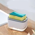 thumbnail image 5 of Dish Soap Dispenser with Sponge Holder - 2 in 1 Kitchen Detergent Dispenser, Hand Detergent Pump for Kitchen, 5 of 5