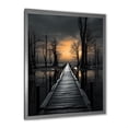 thumbnail image 2 of Designart "Path To Void Landscape II" Bridges Picture Framed Wall Decor, 2 of 5