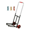 thumbnail image 3 of HILABEE Foldable Hand Cart Adjustable Handle Trolley Foldable Trolley Cart Durable Folds Pipe 22mm PU Wheel, 3 of 9