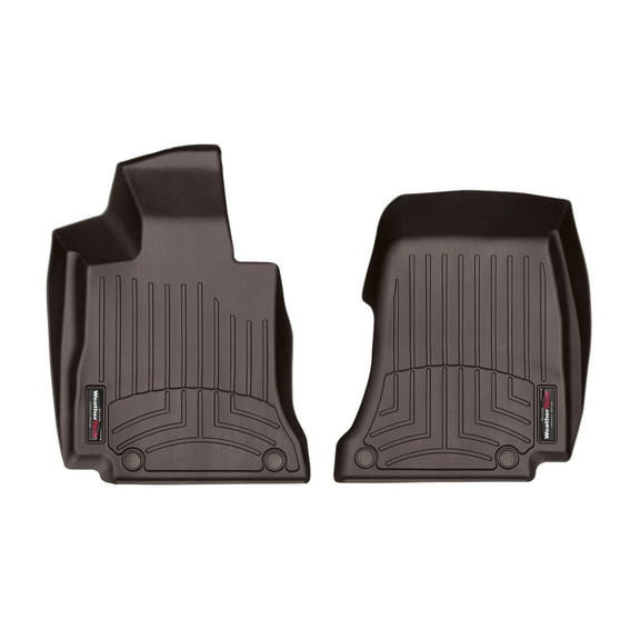 WeatherTech Custom Fit FloorLiners compatible with 4715351 - 1st Row (Driver & Passenger) Cocoa