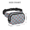 thumbnail image 4 of Balery Snowflake Christmas gnome Mochila Cinturón para Mujeres y Hombres, Bolsa de Cintura Impermeable de Doble Capa con Correa, 4 of 9