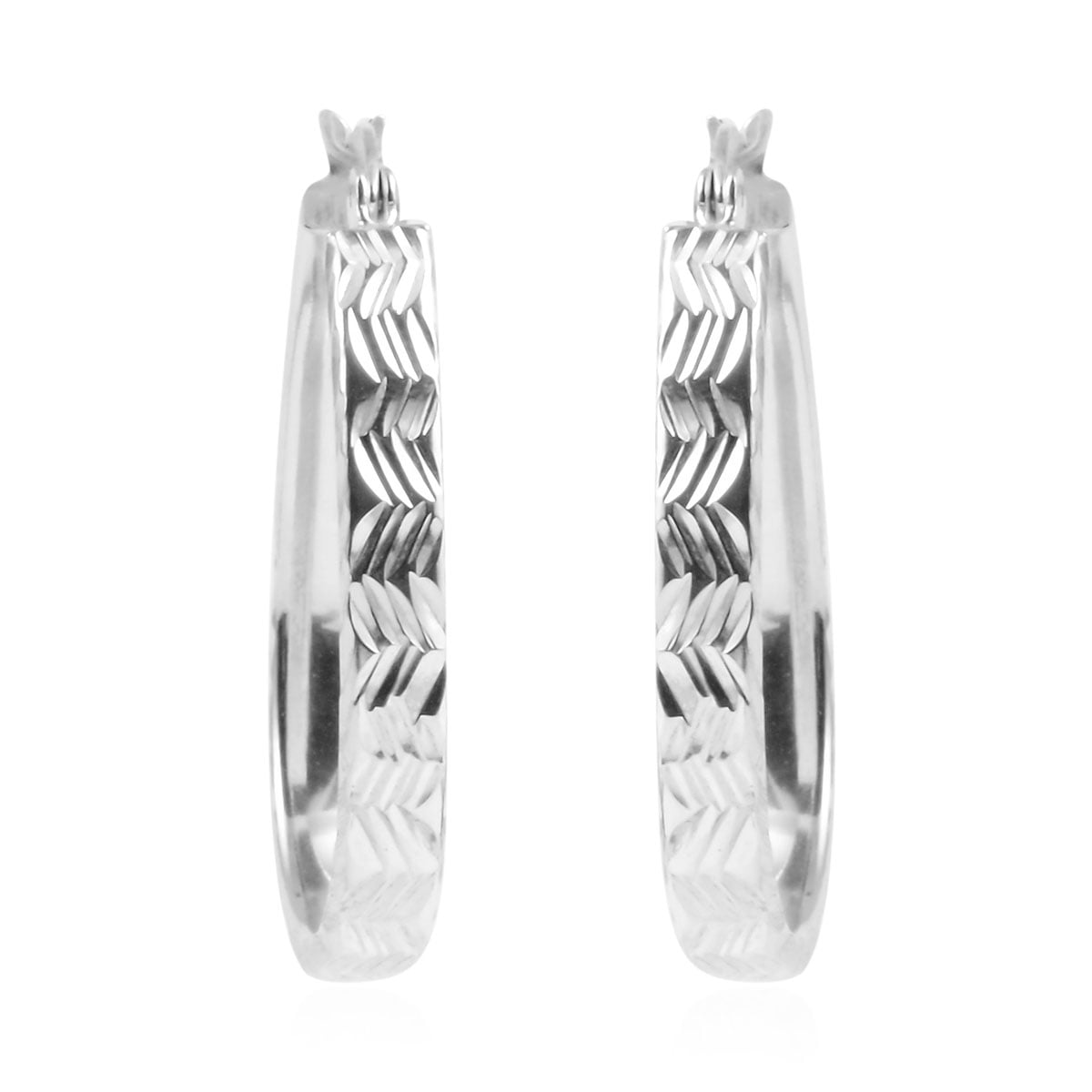 925 Sterling Silver Beaded Hoop Earrings Ear Hoops Set Round Fine Jewelry For Women Gifts For Her
