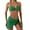 Green Bikini Tankini Clearance, variant on BSDJILFG Triangle Swimsuits for Women Halter Push Up V-Neck Bikini Bra Full Figure Thongs and Cross Tie Cover Up Skirt Swimwear Cover Up Bathing Suits