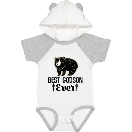 

Inktastic Best Godson Ever Boy Bear from Godmother Gift Baby Boy Bodysuit