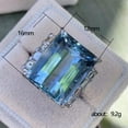 thumbnail image 2 of K-KED Luxury 925 Silver Rings Women Delicate Jewelry Crystal Stone Wedding Ring Size 6-10-#18-10, 2 of 6