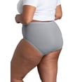 thumbnail image 4 of Fit for Me by Fruit of the Loom Women's Plus Size Cooling Breathable Brief Panties, Moisture-Wicking, Multipacks, Sizes 1X-5X, 4 of 9