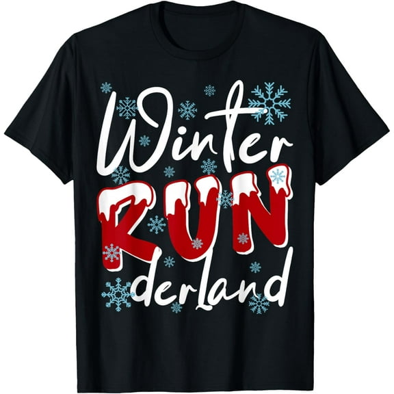 Premium model-Unisex-100% cotton-Christmas 5K Winter Run Derland Holiday Team Running Outfit T-Shirt