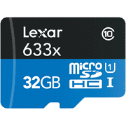 Lexar 32GB Micro SD Card 633x MicroSDHC U1 V10 Class 10 Memory Card for Smartphones Tablets Drones Cameras