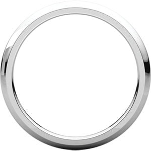 Sterling Silver 2mm Comfort Fit Wedding Band