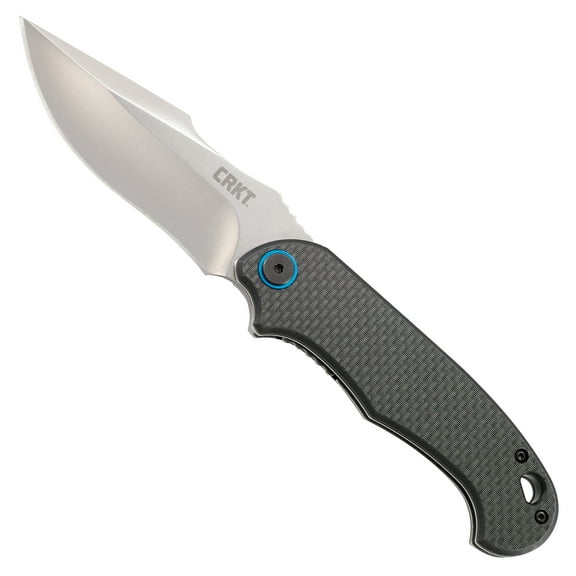 CRKT P.S.D. (Particle. Separation. Device.) Assisted Folding Knife with Liner Lock: 1.4116 Plain Edge Blade, Carbon Fiber w/G10 Base Handle, Reversible Pocket Clip, 7920