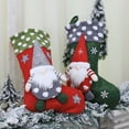 thumbnail image 5 of Large Gnome Christmas Stockings,18" Xmas Stockings Family Christmas Decorations for Fireplace, Christmas Tree, Door,1PC, 5 of 6