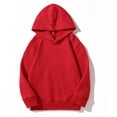 thumbnail image 2 of Garbnen Hoodies for Teen Girls Y2k Red Long Sleeve Lightweight Sweatshirts with Pocket Fall Fleece Preppy Preppy Girls Clothes 9-11 Years, 2 of 4