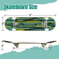 thumbnail image 2 of 31'' Complete Skateboard 7 Layer Canadian Maple Double Kick Deck Skateboards camouflage Geometric camo Print fabric textiles Skate Board for Beginner Adult Gifts, 2 of 5