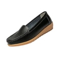thumbnail image 2 of Miluxas Womens Loafers Dress Flats Slip-On Casual Moccasins Walking Boat Shoes Black 6.5(38), 2 of 9