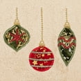thumbnail image 3 of Linum Home Textiles Christmas Ornaments Embroidered Luxury 100% Turkish Cotton Hand Towels (Set of 2), 3 of 3