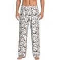 thumbnail image 1 of Gaeub Cute Baseball Print Mens Pajama Pants,Lounge Pants With Pockets And Drawstring-X-Large, 1 of 6