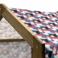 thumbnail image 4 of Abstract Pet House, Geometric Grunge Bold Stripes with Brushstrokes Motif, Outdoor & Indoor Portable Dog Kennel with Pillow and Cover, 5 Sizes, Violet Blue White, by Ambesonne, 4 of 4