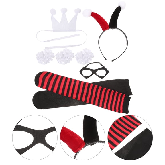 NUOLUX 1 Set Clown Role-Playing Props Fabric Carnival Costume Accessories for Costume Party
