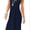 Navy blue, variant on Womens Summer Casual Half Sleeve Empire Waist Loose Swing Pleated Modest Work Tunic T Shirt Dresses